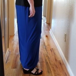 Come N See Skirts - Women's Plus Size Long Blue Skirt Come N See Skirts - Women's Plus Size Long Blue Skirt